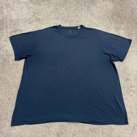 Adidas FreeLift Climalite Active T-Shirt Men 2XL Navy Blue Short Sleeve Crew Tee - Picture 1 of 13